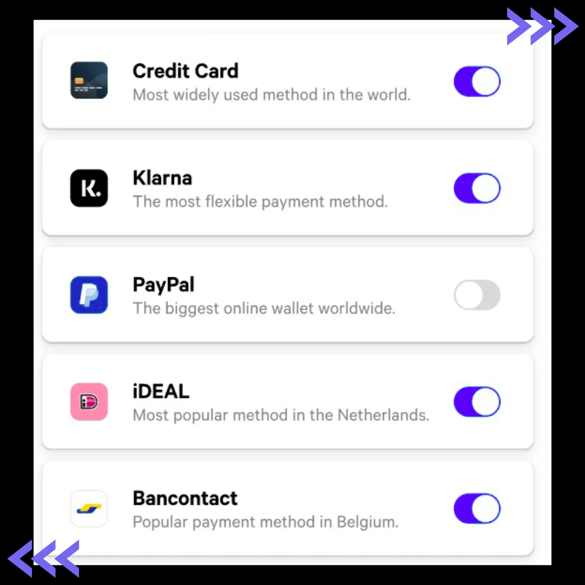 Pay according to your rules with Mollie