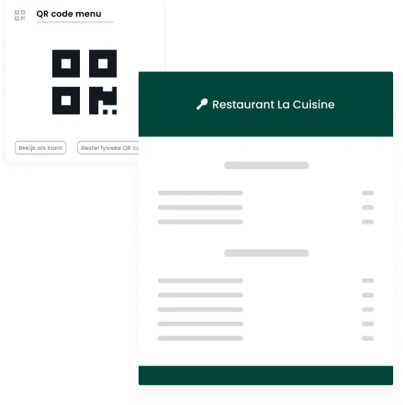 Digitaal menu voor restaurants