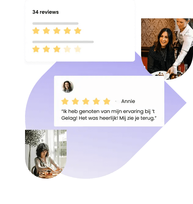 Op Google. Op TripAdvisor. Overal waar 't telt.