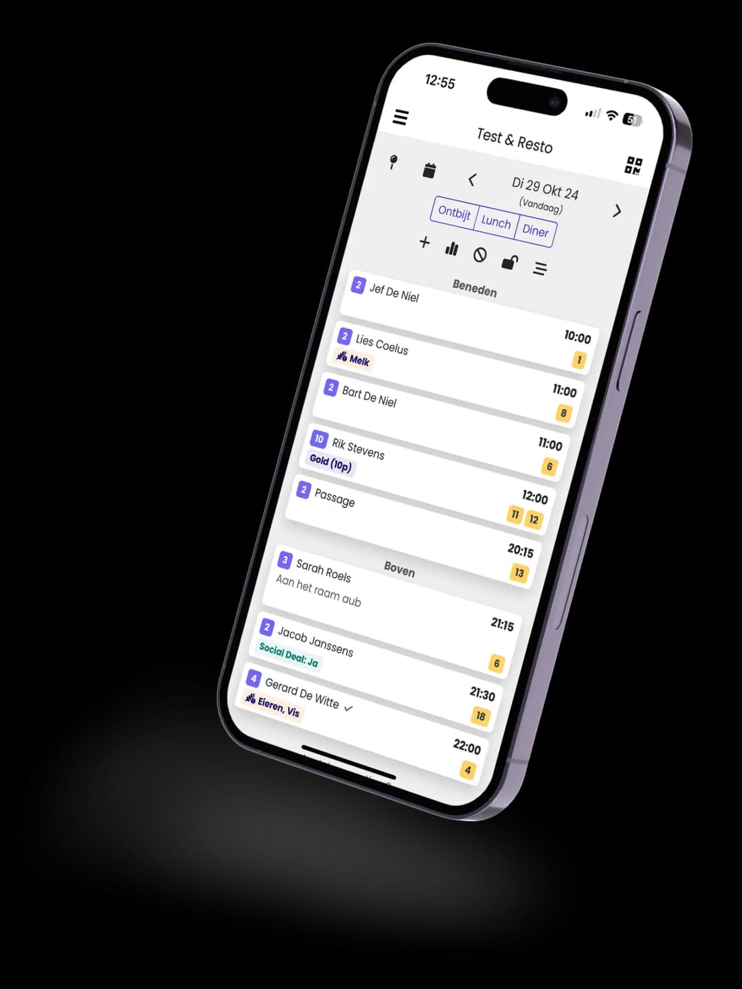 RestoManager reserveringssysteem