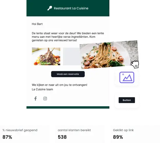 nieuwsbrieven voor restaurant schrijven